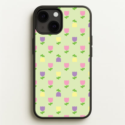 Pastel Tulips Pattern  - Easter Phone Case for iPhone 13 Mini