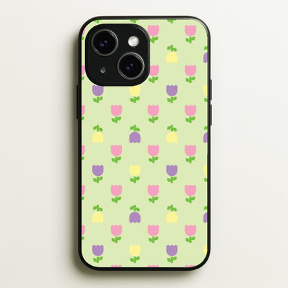 Pastel Tulips Pattern  - Easter Phone Case for iPhone 14