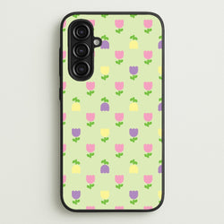 Pastel Tulips Pattern  - Easter Phone Case for Galaxy A16