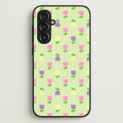Pastel Tulips Pattern  - Easter Phone Case for Galaxy S23FE