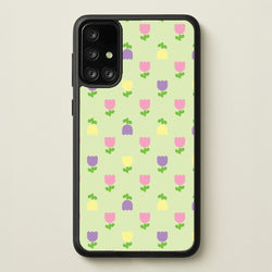 Pastel Tulips Pattern  - Easter Phone Case for Galaxy A71