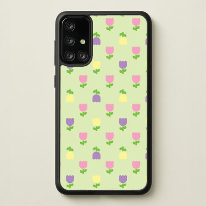Pastel Tulips Pattern  - Easter Phone Case for Galaxy A71