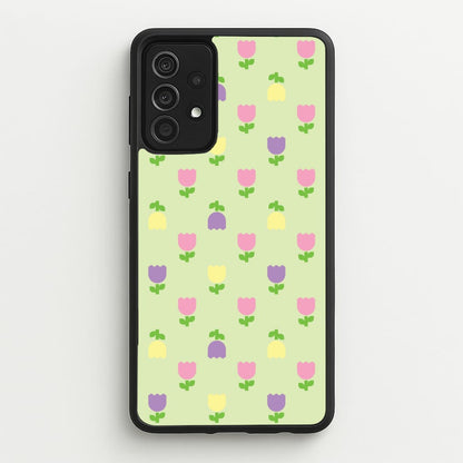 Pastel Tulips Pattern  - Easter Phone Case for Galaxy A52 / A52s