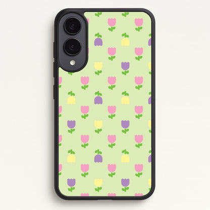 Pastel Tulips Pattern  - Easter Phone Case for Galaxy S25 Edge