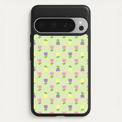 Pastel Tulips Pattern  - Easter Phone Case for Google Pixel 9 Pro XL