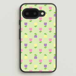 Pastel Tulips Pattern  - Easter Phone Case for Google Pixel 9a