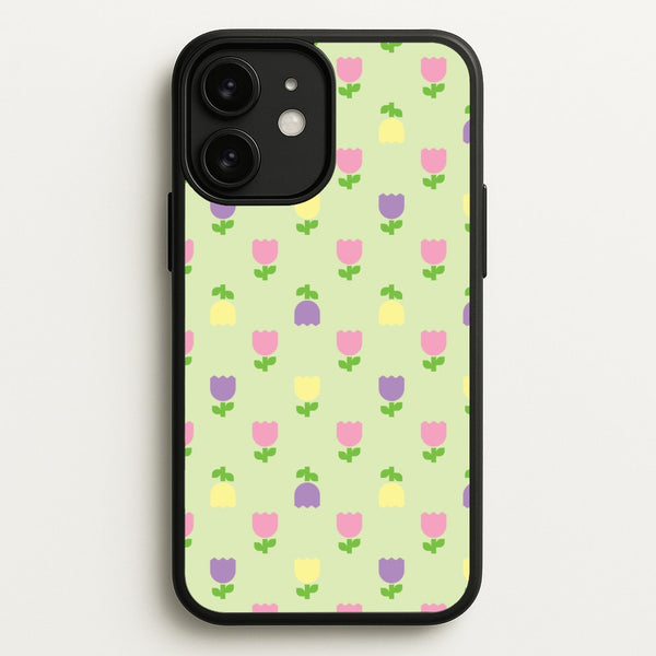 Pastel Tulips Pattern  - Easter Phone Case for iPhone 11