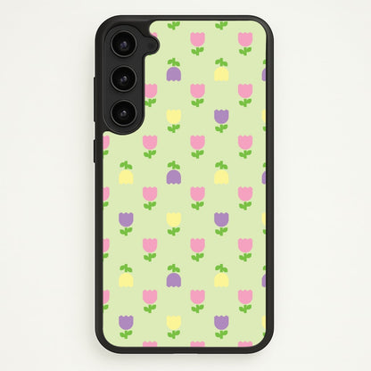 Pastel Tulips Pattern  - Easter Phone Case for Galaxy S23