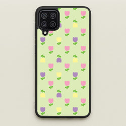 Pastel Tulips Pattern  - Easter Phone Case for Galaxy A12