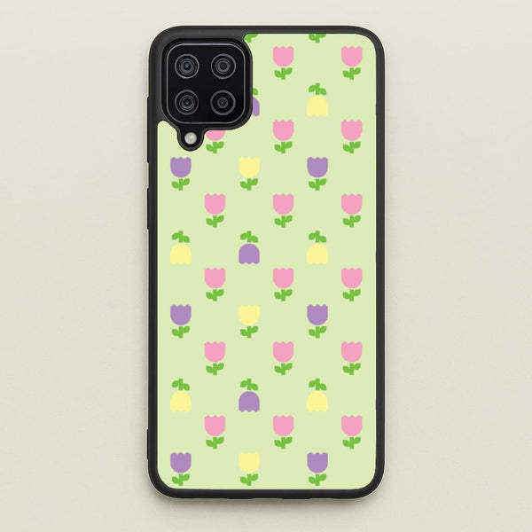 Pastel Tulips Pattern  - Easter Phone Case for Galaxy A12