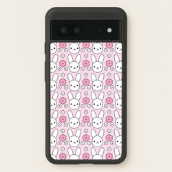 Bunnies And Flowers Pattern  - Easter Phone Case for Google Pixel 7