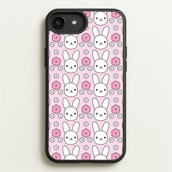 Bunnies And Flowers Pattern  - Easter Phone Case for iPhone 6 Plus / 7 Plus / 8 Plus
