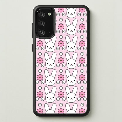 Bunnies And Flowers Pattern  - Easter Phone Case for Galaxy Note 20