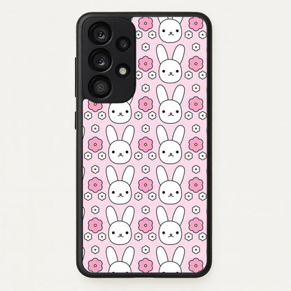 Bunnies And Flowers Pattern  - Easter Phone Case for Galaxy A33