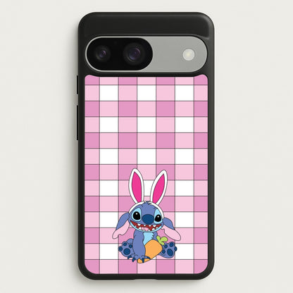 Easter Bunny Blue Alien  - Easter Phone Case for Google Pixel 9 / 9 Pro