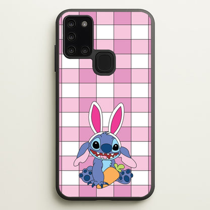 Easter Bunny Blue Alien  - Easter Phone Case for Galaxy A21s
