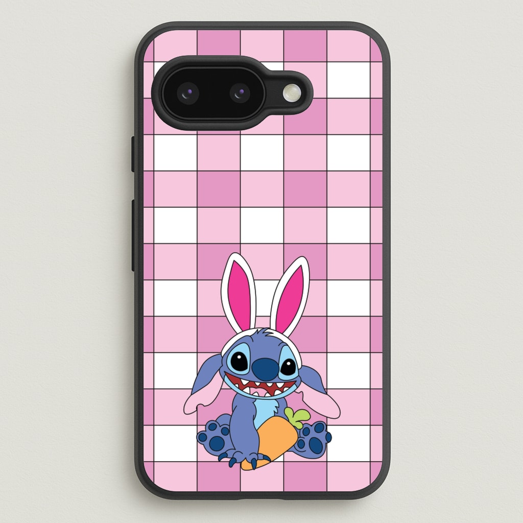 Easter Bunny Blue Alien  - Easter Phone Case for Google Pixel 9a