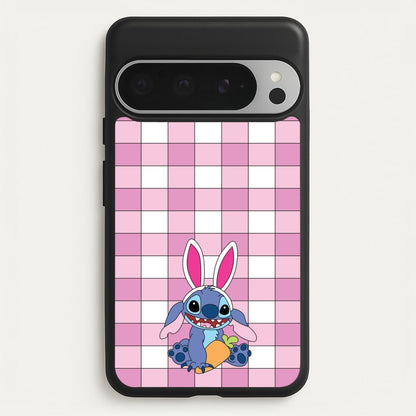 Easter Bunny Blue Alien  - Easter Phone Case for Google Pixel 9 Pro XL
