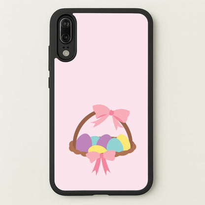 Pink Easter Basket  - Easter Phone Case for Huawei P20