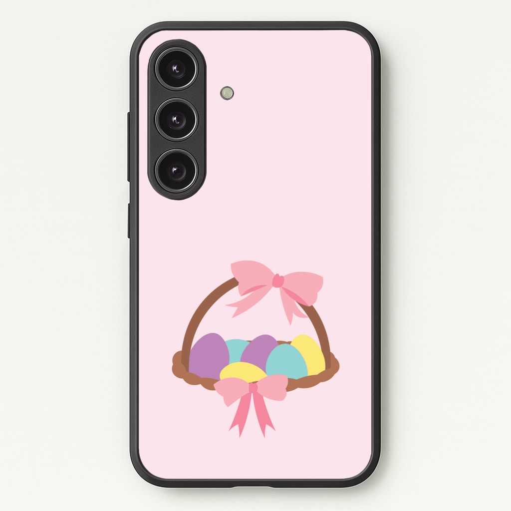 Pink Easter Basket  - Easter Phone Case for Galaxy S24