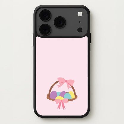 Pink Easter Basket Phone Case for iPhone 17 Pro Max