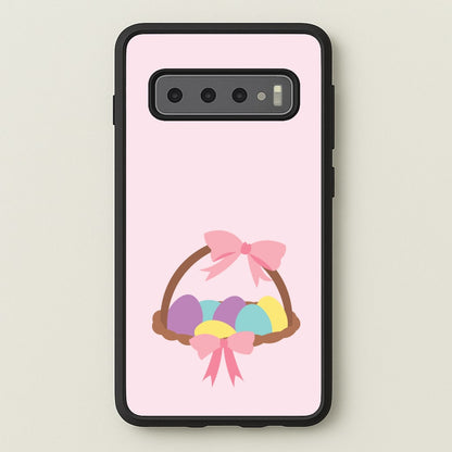 Pink Easter Basket  - Easter Phone Case for Galaxy S10