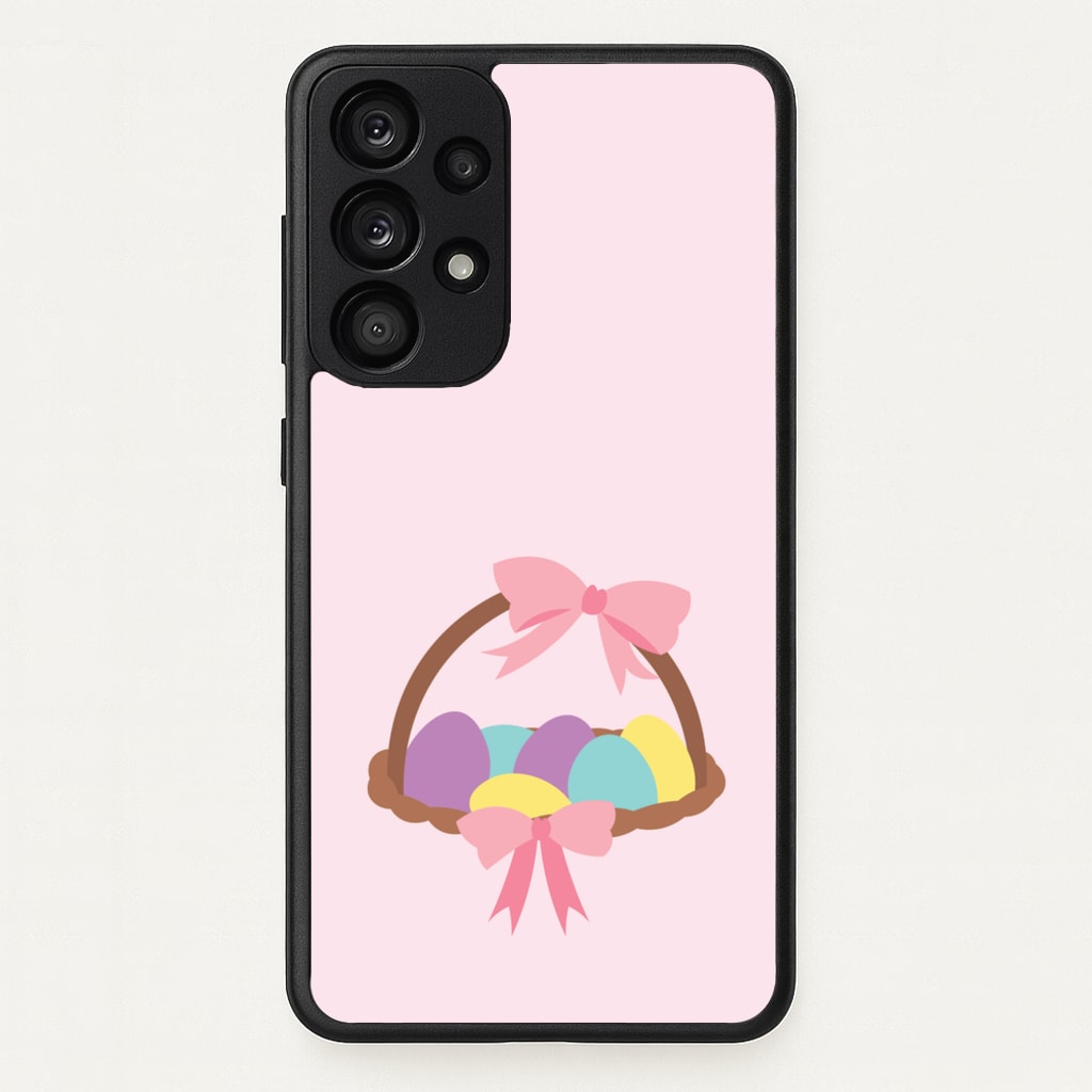 Pink Easter Basket  - Easter Phone Case for Galaxy A53
