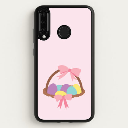 Pink Easter Basket  - Easter Phone Case for Huawei P30 Lite
