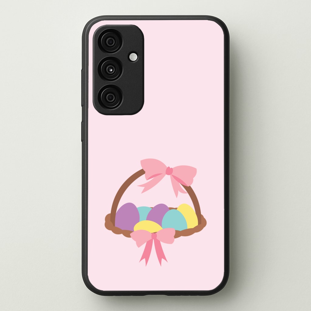 Pink Easter Basket  - Easter Phone Case for Galaxy A55
