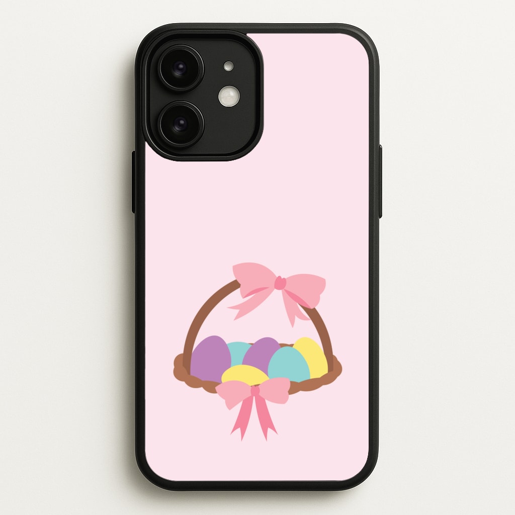 Pink Easter Basket  - Easter Phone Case for iPhone 11
