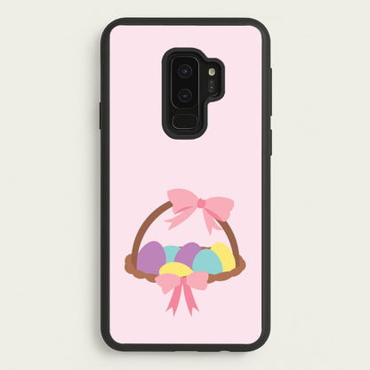 Pink Easter Basket  - Easter Phone Case for Galaxy S9 Plus