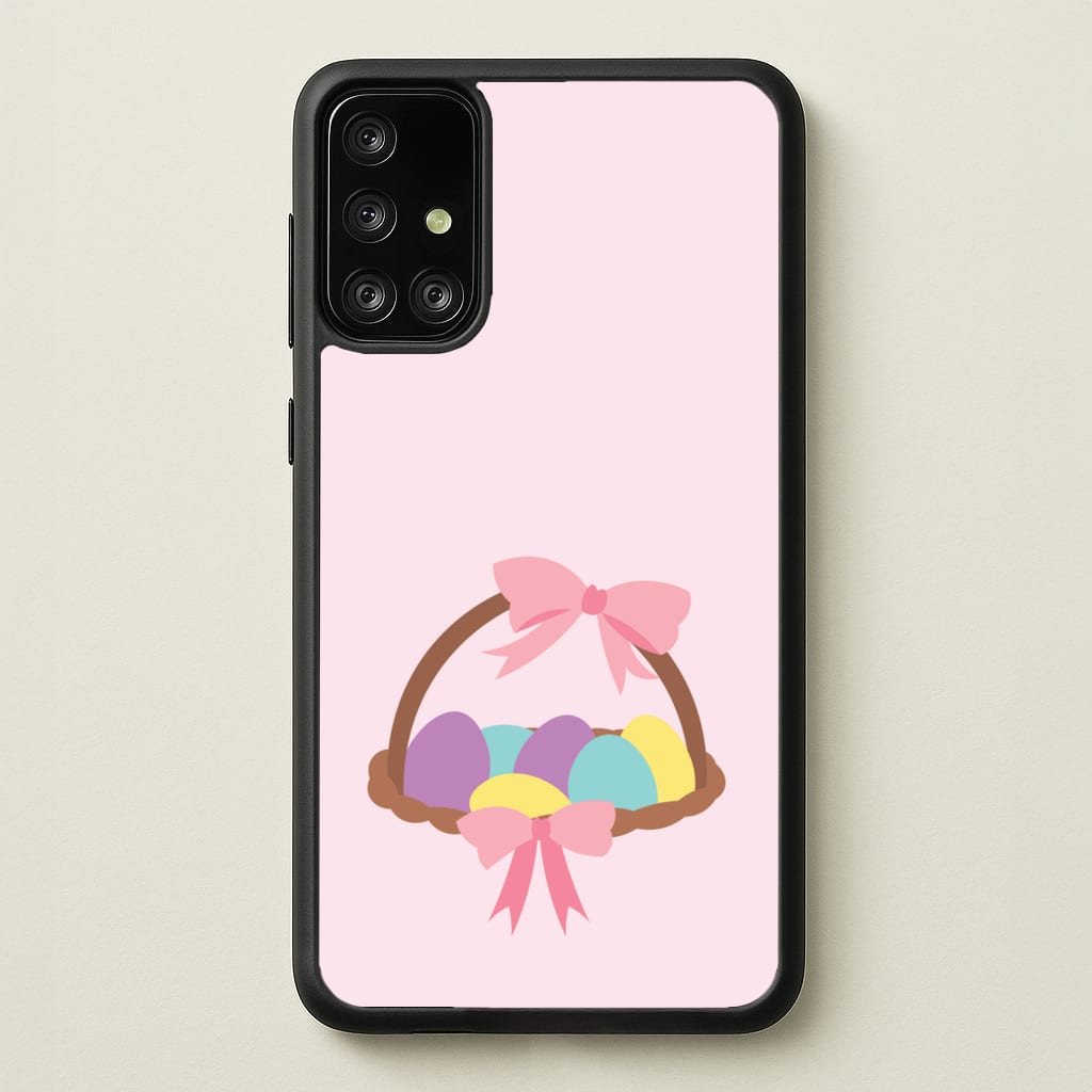 Pink Easter Basket  - Easter Phone Case for Galaxy A71