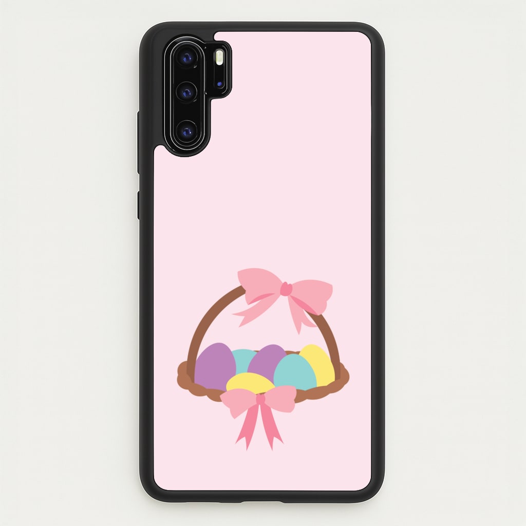 Pink Easter Basket  - Easter Phone Case for Huawei P30 Pro