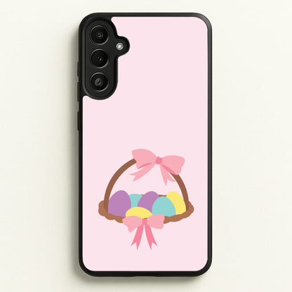 Pink Easter Basket  - Easter Phone Case for Galaxy A34