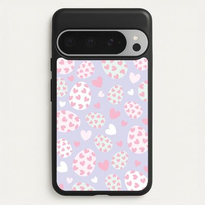 Heart Easter Eggs Pattern  - Easter Phone Case for Google Pixel 9 Pro XL