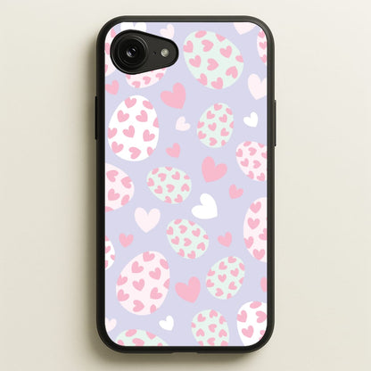 Heart Easter Eggs Pattern  - Easter Phone Case for iPhone 16e