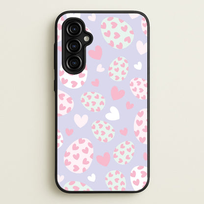 Heart Easter Eggs Pattern  - Easter Phone Case for Galaxy A54