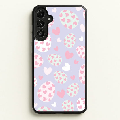 Heart Easter Eggs Pattern  - Easter Phone Case for Galaxy A36