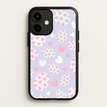 Heart Easter Eggs Pattern  - Easter Phone Case for iPhone 12 Mini