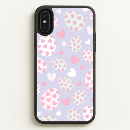 Heart Easter Eggs Pattern  - Easter Phone Case for iPhone XS Max