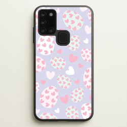 Heart Easter Eggs Pattern  - Easter Phone Case for Galaxy A21s