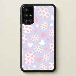 Heart Easter Eggs Pattern  - Easter Phone Case for Galaxy A71