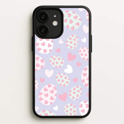 Heart Easter Eggs Pattern  - Easter Phone Case for iPhone 11