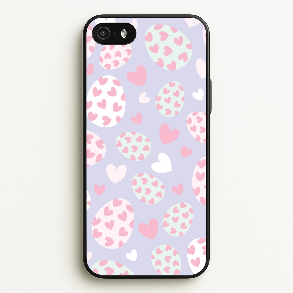 Heart Easter Eggs Pattern  - Easter Phone Case for iPhone 5 / 5s / SE 2016