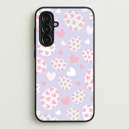 Heart Easter Eggs Pattern  - Easter Phone Case for Galaxy A16
