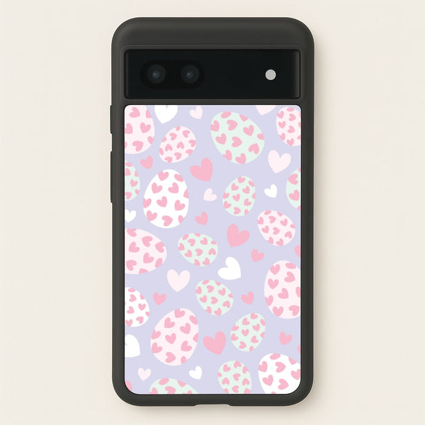 Heart Easter Eggs Pattern  - Easter Phone Case for Google Pixel 6a