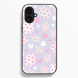 Heart Easter Eggs Pattern  - Easter Phone Case for iPhone 16 Plus
