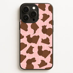 Chocolate Easter Bunny Pattern  - Easter Phone Case for iPhone 16 Pro Max