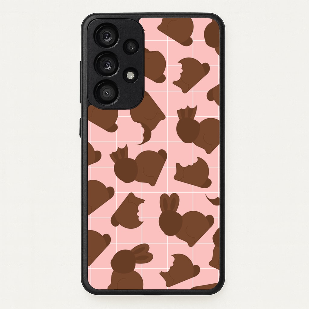 Chocolate Easter Bunny Pattern  - Easter Phone Case for Galaxy A33