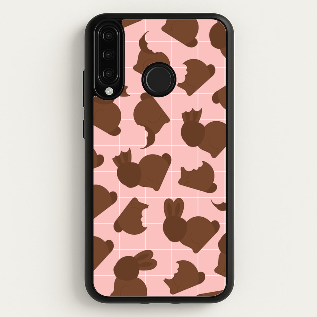 Chocolate Easter Bunny Pattern  - Easter Phone Case for Huawei P30 Lite
